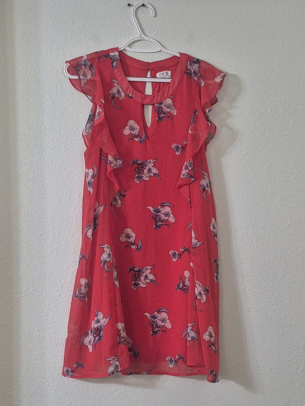 Sienna Sky Red Floral Ruffle Dress